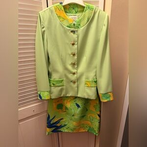 Cache jacket and skirt suit set- size 12.